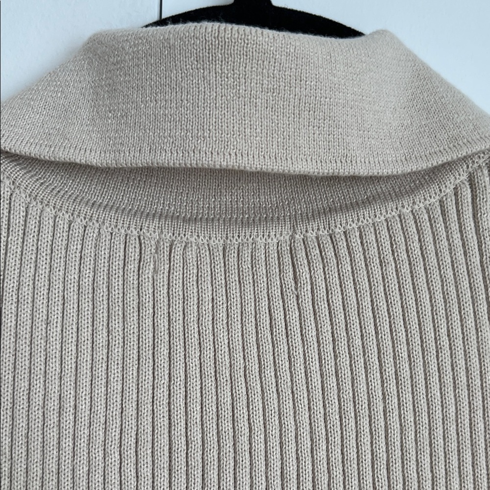 H&M Rib Knit Dress Light Beige - Picture 7 of 10